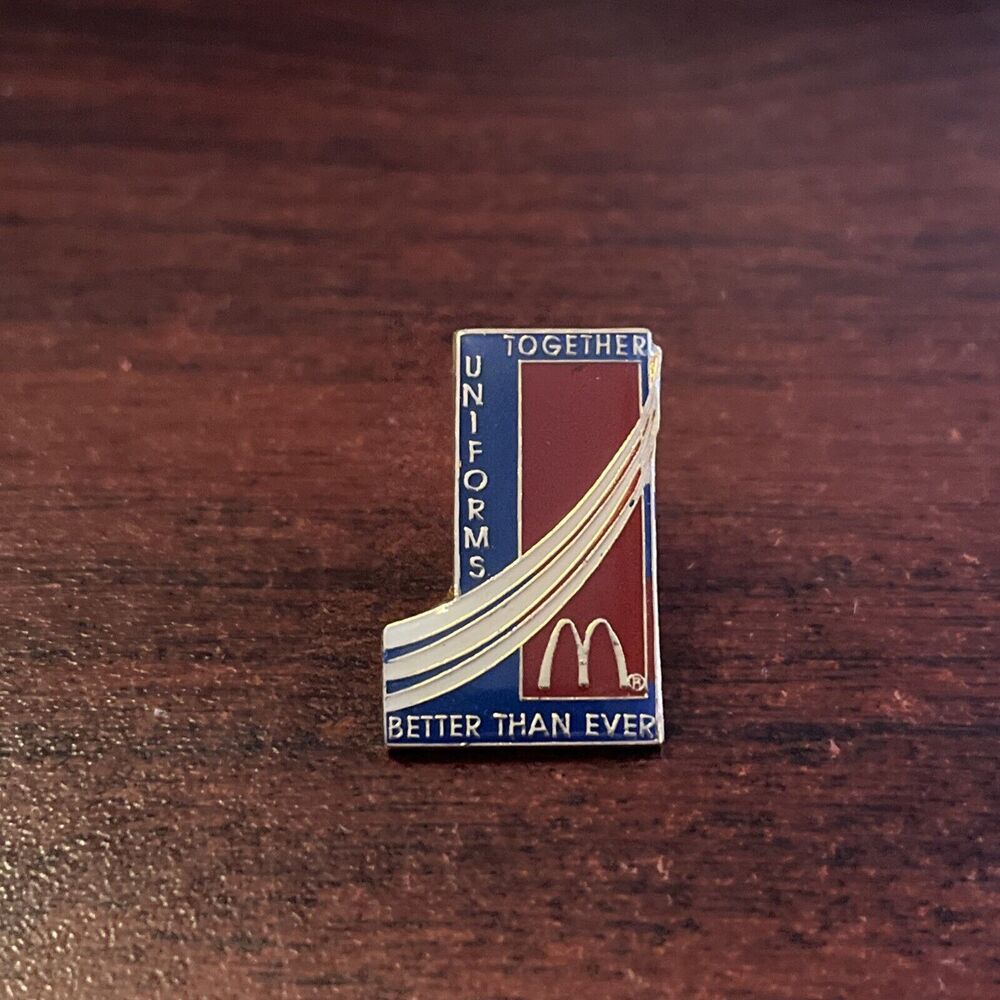 McDonald’s Together Uniforms Better Than‎ Ever Employee Lapel Hat Pin